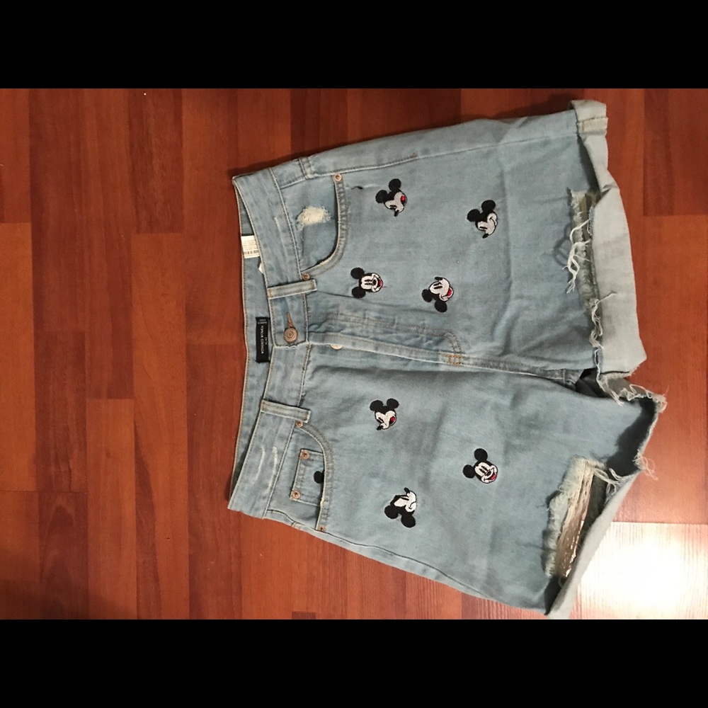 Brand new Mickey high waist shorts
